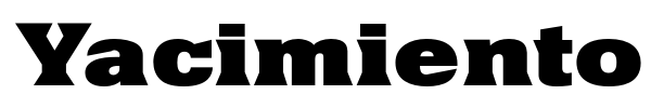 Yacimiento font preview
